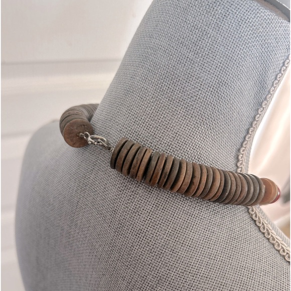 Vintage Wooden Necklace 18” - Picture 2 of 4